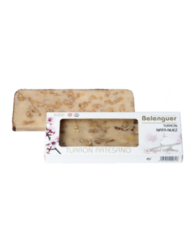 Turrón Belenguer Mazapán Nata Nuez