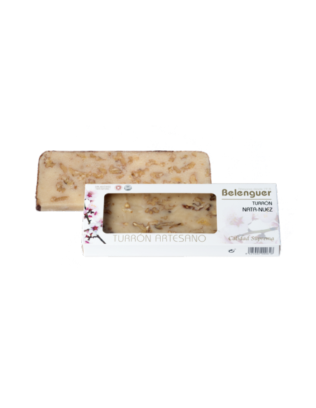 Turrón Belenguer Mazapán Nata Nuez
