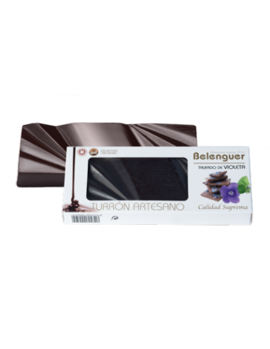 Chocolate Belenguer Trufado de violeta con cognac de naranja