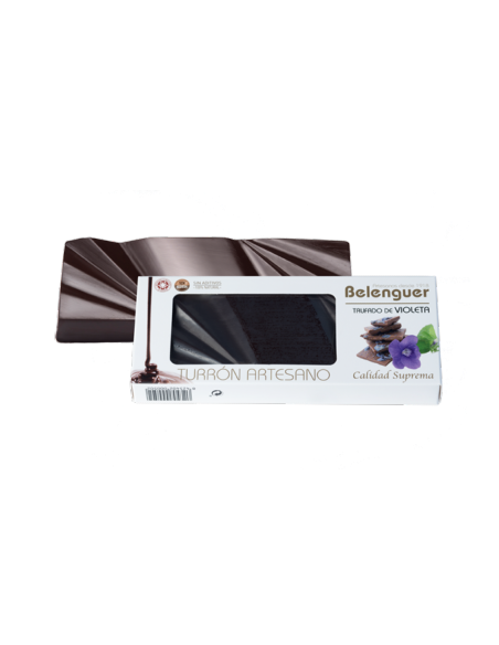 Chocolate Belenguer Trufado de violeta con cognac de naranja