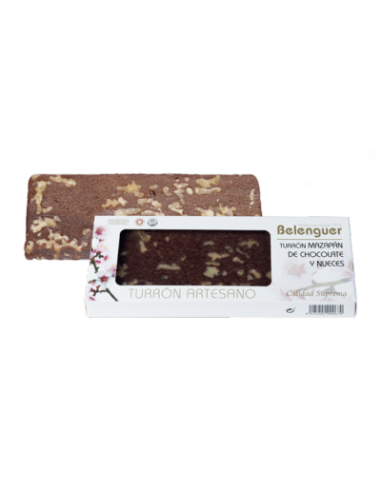 Chocolate Belenguer Mazapán de chocolate y nueces