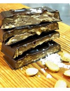 Turrón Puyet Praliné Avellana, Almendra y sal