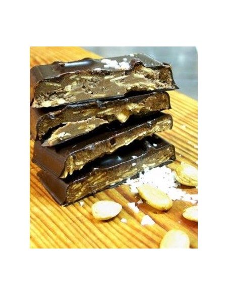 Turrón Puyet Praliné Avellana, Almendra y sal