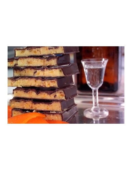 Turrón Puyet Chocolate y licor de naranja