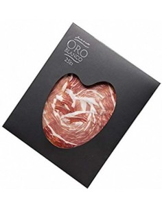Jamón cortado a cuchillo Oro Blanco 25kt pack 10x100grs