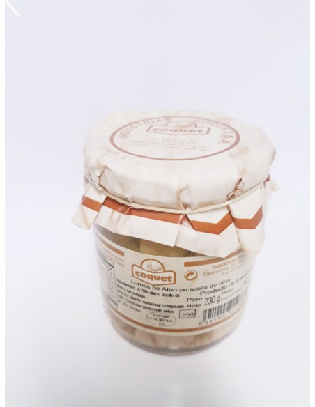 Lomos de atún en aceite de oliva Coquet