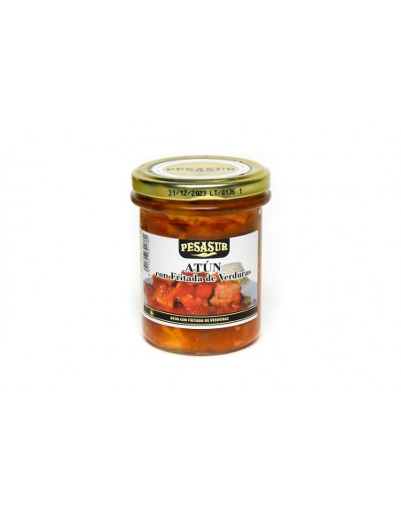 Fritada de atún con verduras Pesasur