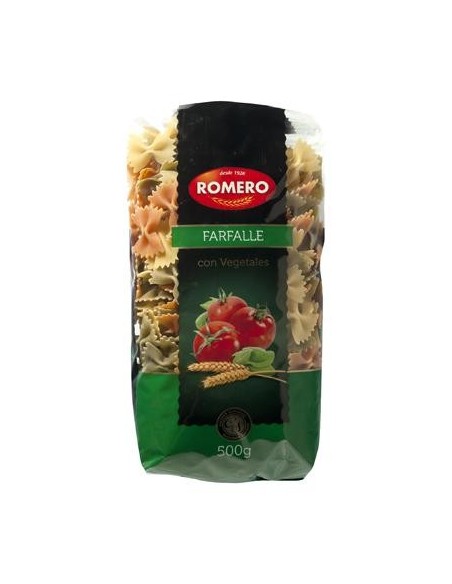 Farfalle con vegetales Pastas Romero