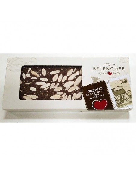 Turrón trufado chocolate con almendras Belenguer