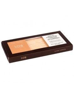 Turrón dúo de chocolates con praliné de almendras LOA