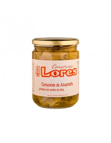Corazones de alcachofa en aceite de oliva Lores
