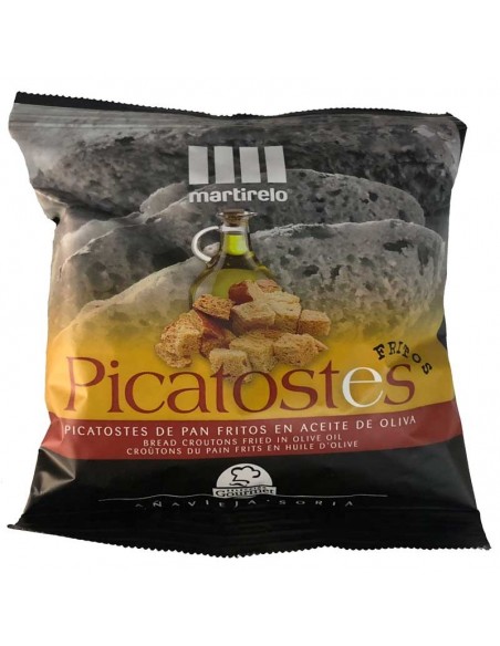 Picatostes de pan en aceite de oliva