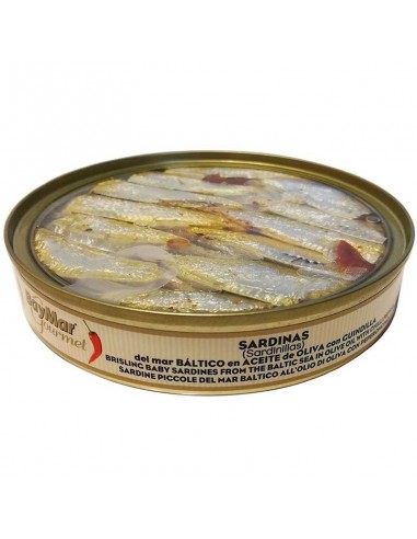 Sardinillas en aceite de oliva con guindilla Bayma