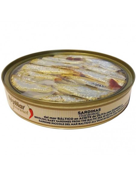 Sardinillas en aceite de oliva con guindilla Bayma