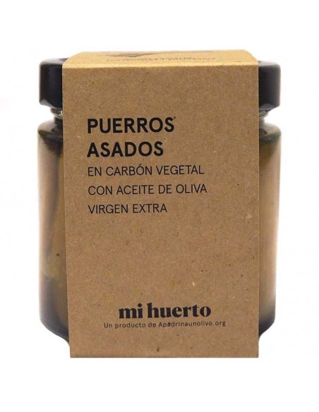 Puerros asados a la leña de Olivo en AOVE