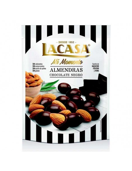 Almendras con chocolate negro Lacasa