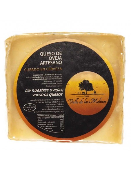 Queso Curado en Cerveza - El Valle de los Molinos