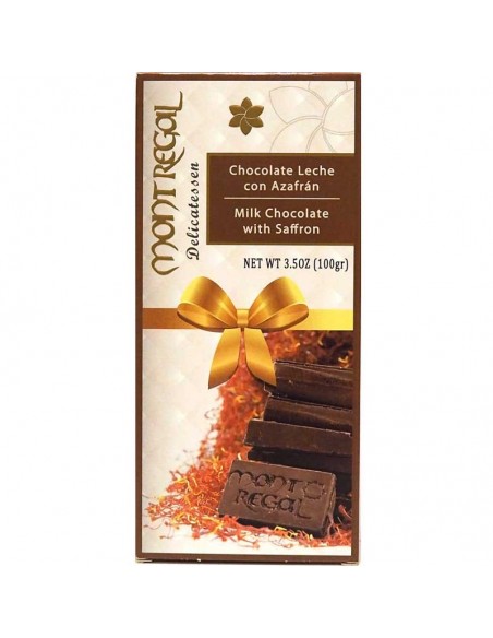 Chocolate con leche al azafrán