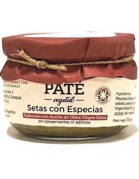 Paté de setas con especias Uncastillo