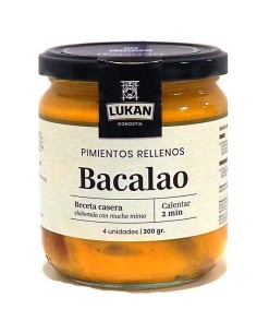 Pimientos rellenos de bacalao Lukan