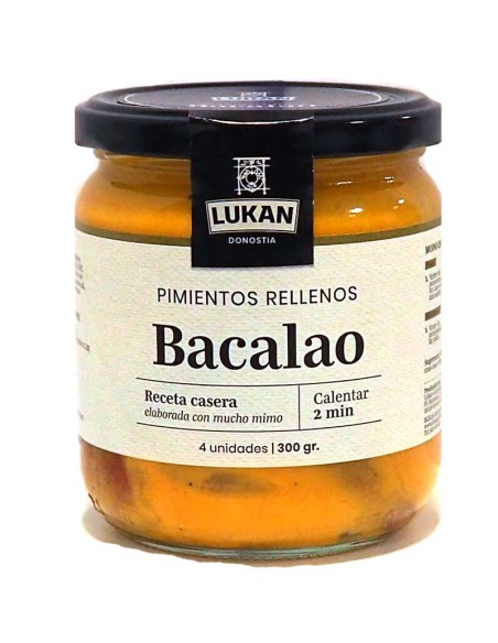 Pimientos rellenos de bacalao Lukan