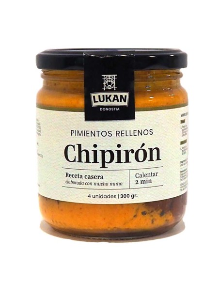 Pimientos rellenos de chipirón Lukan