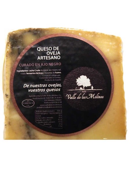 Queso Curado Ajo Negro - El Valle de los Molinos