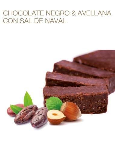 Turrón Chocolate y Avellana con sal de Naval La Fábrica