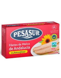 Filetes de Melva de Andalucia en aceite de Girasol Pesasur