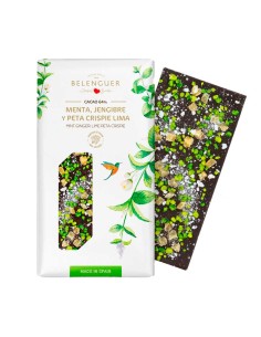 Chocolate Menta Jengibre y peta Crispie Lima Belenguer