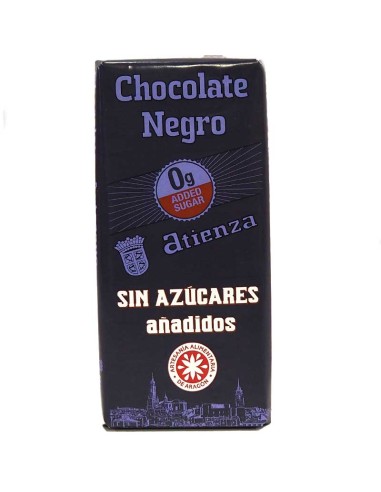 Chocolate negro sin azúcar Atienza