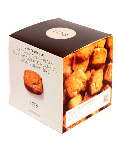 Pastas con Pepitas de Chocolate Blanco, Limón y Je