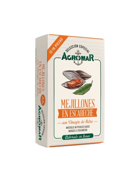 Mejillones en escabeche de sidra Agromar