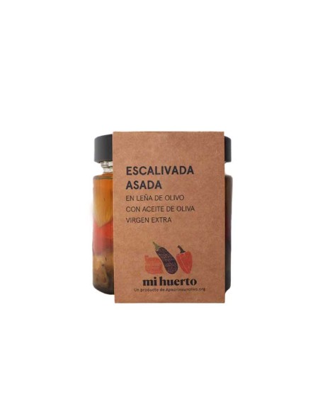 Escalivada asada a la leña de Olivo en AOVE