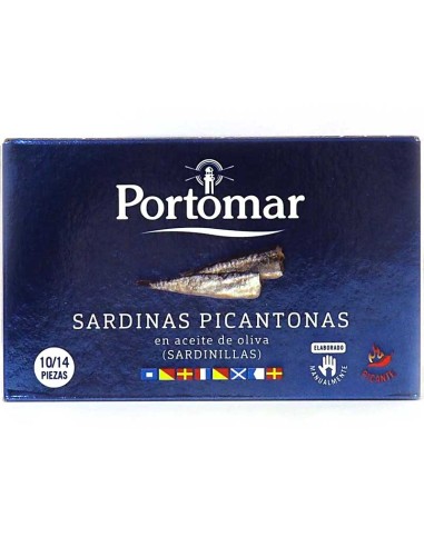 Sardinas Picantonas en AOVE 115g Portomar