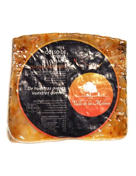Queso Curado Chile Habanero - Valle de los Molinos