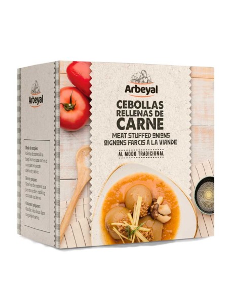 Cebollas rellenas de Picadillo Asturiano Arbeyal