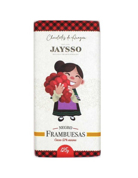 Chocolate artesano con frambuesa Jaysso