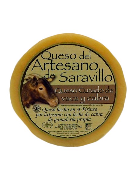 Queso Saravillo Vaca-Cabra Curado