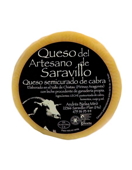 Queso Saravillo Cabra Semicurado