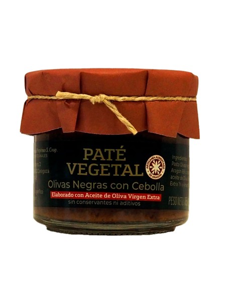 Paté de olivas negras con cebolla Uncastillo