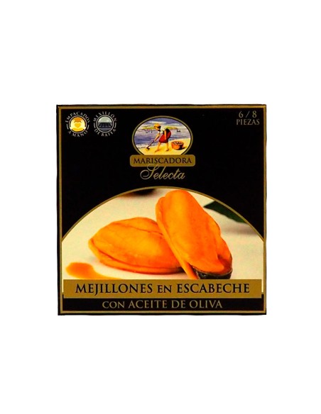 Mejillones en Escabeche con Aceite de Oliva Mariscadora