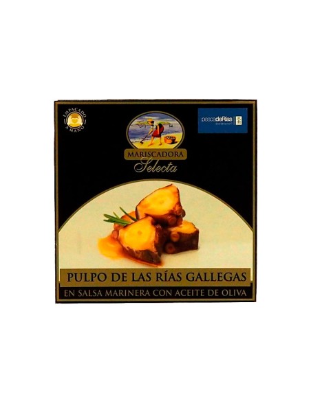 Pulpo de Las Rías Gallegas En Salsa Marinera Con Aceite de Oliva Mariscadora