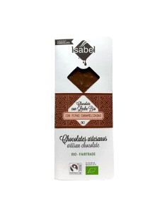 Chocolate con leche con pipas caramelizadas Isabel