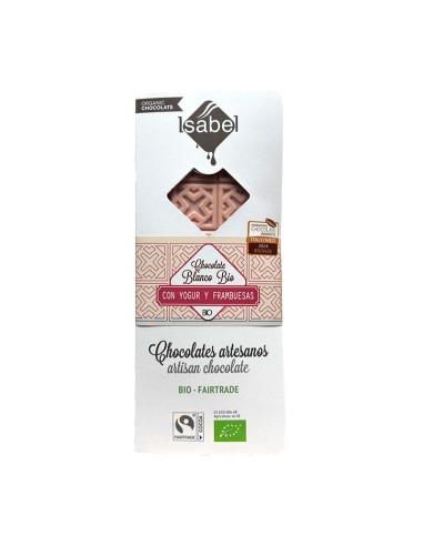 Chocolate Blanco con Yogur y Frambuesas Isabel