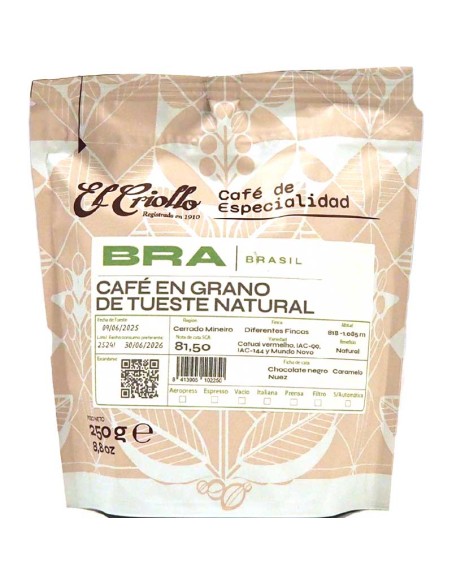 Café El Criollo EN GRANO 100% arábica