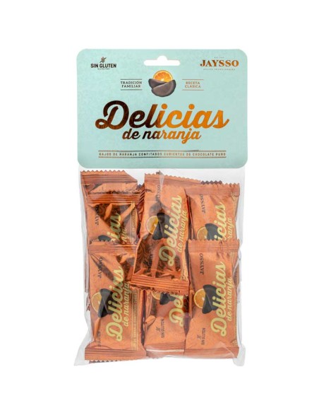 Delicias de naranja con chocolate Jaysso bolsa 250gr