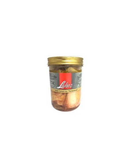 Pollo corral con setas Lahoz