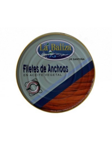 Filetes de anchoa en aceite vegetal La Baliza