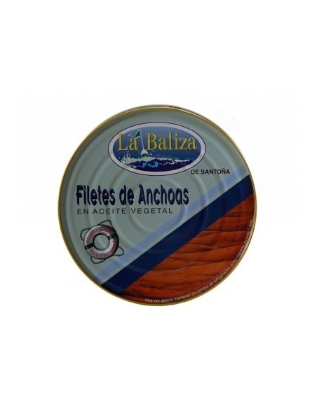 Filetes de anchoa en aceite vegetal La Baliza